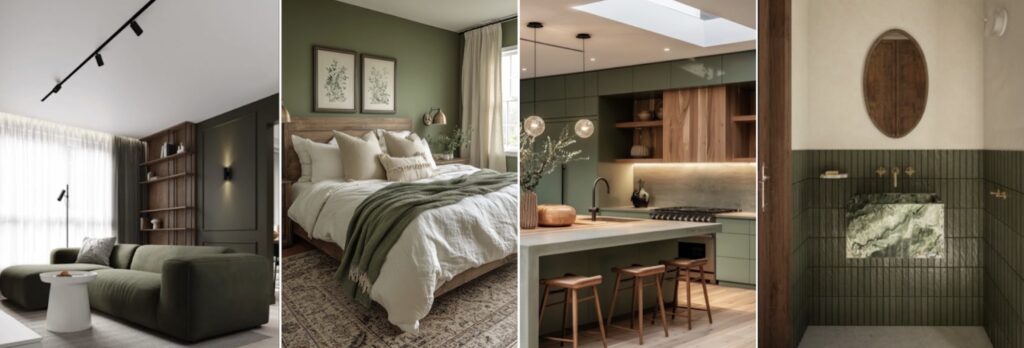 Le vert olive : la couleur tendance pour une décoration élégante