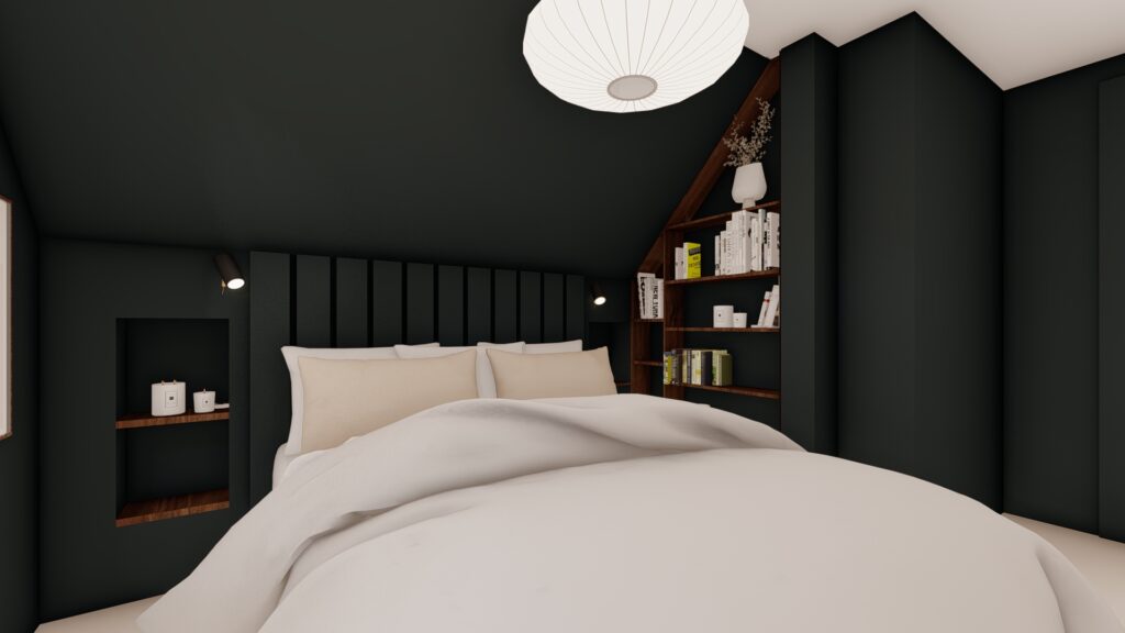 projet AGN aménagement chambre sous comble