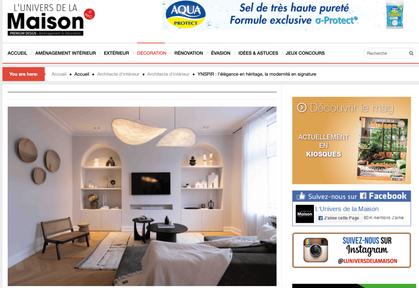 unvivers de la maison et ynspir