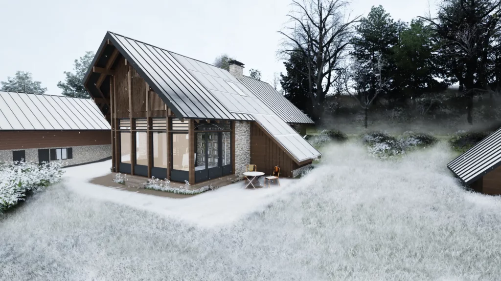 extension maison montagne chalet clémentine architecte d'intérieur