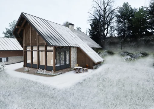 Extension et transformation d’une maison de montagne en Isère