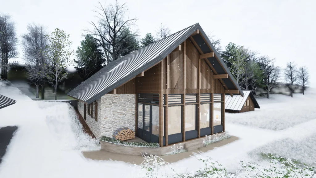 extension maison montagne chalet clémentine architecte d'intérieur