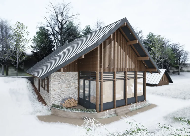 Extension et transformation d’une maison de montagne en Isère