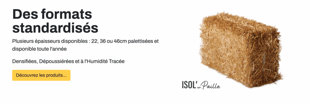 fournisseur paille isolant
