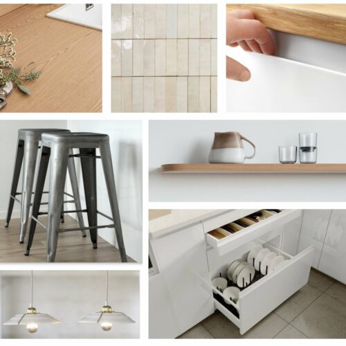 Cuisine scandinave blanche et bois dans le Var