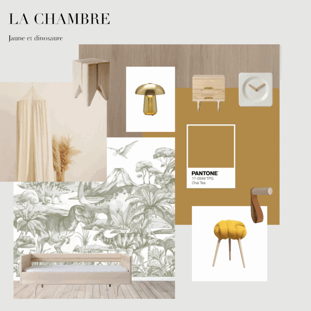 moodboard jaune moutarde