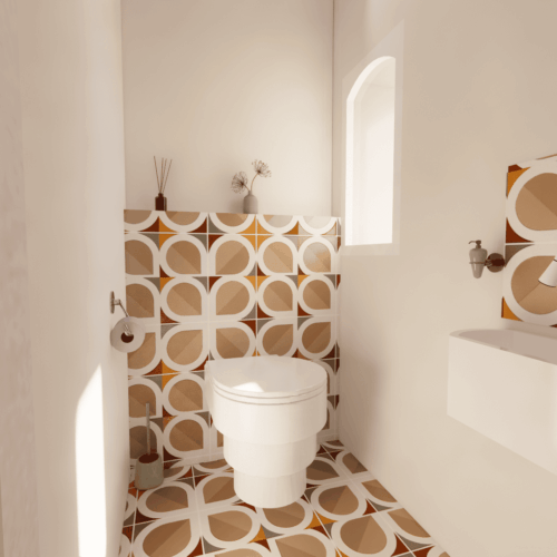 Projet Dame-Jeannes : un intérieur au style années 70