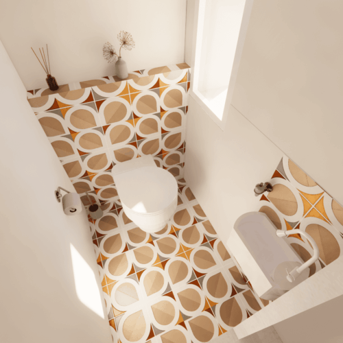 Projet Dame-Jeannes : un intérieur au style années 70