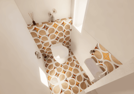 Projet Dame-Jeannes : un intérieur au style années 70