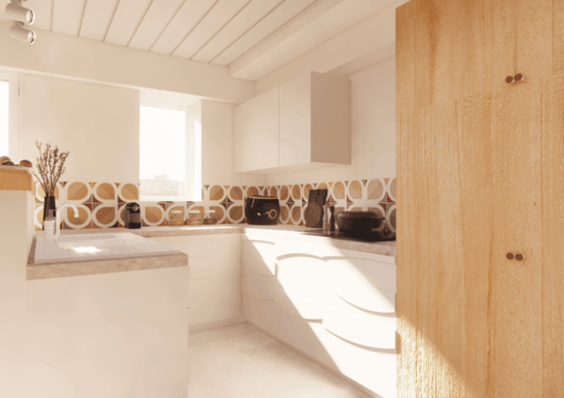 Projet Dame-Jeannes : un intérieur au style années 70