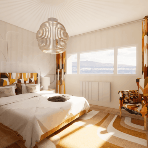 Projet Dame-Jeannes : un intérieur au style années 70