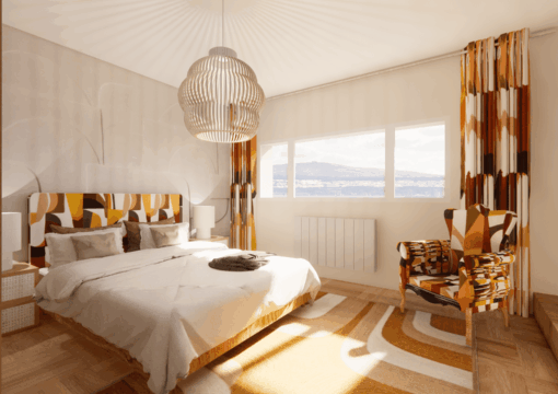 Projet Dame-Jeannes : un intérieur au style années 70