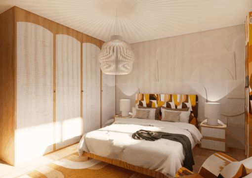 Projet Dame-Jeannes : un intérieur au style années 70