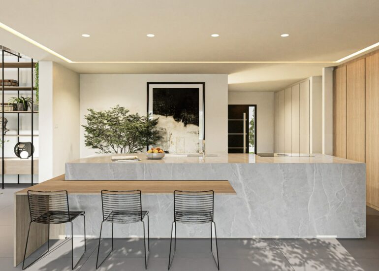 Extension avec cuisine haut de gamme à Mulhouse