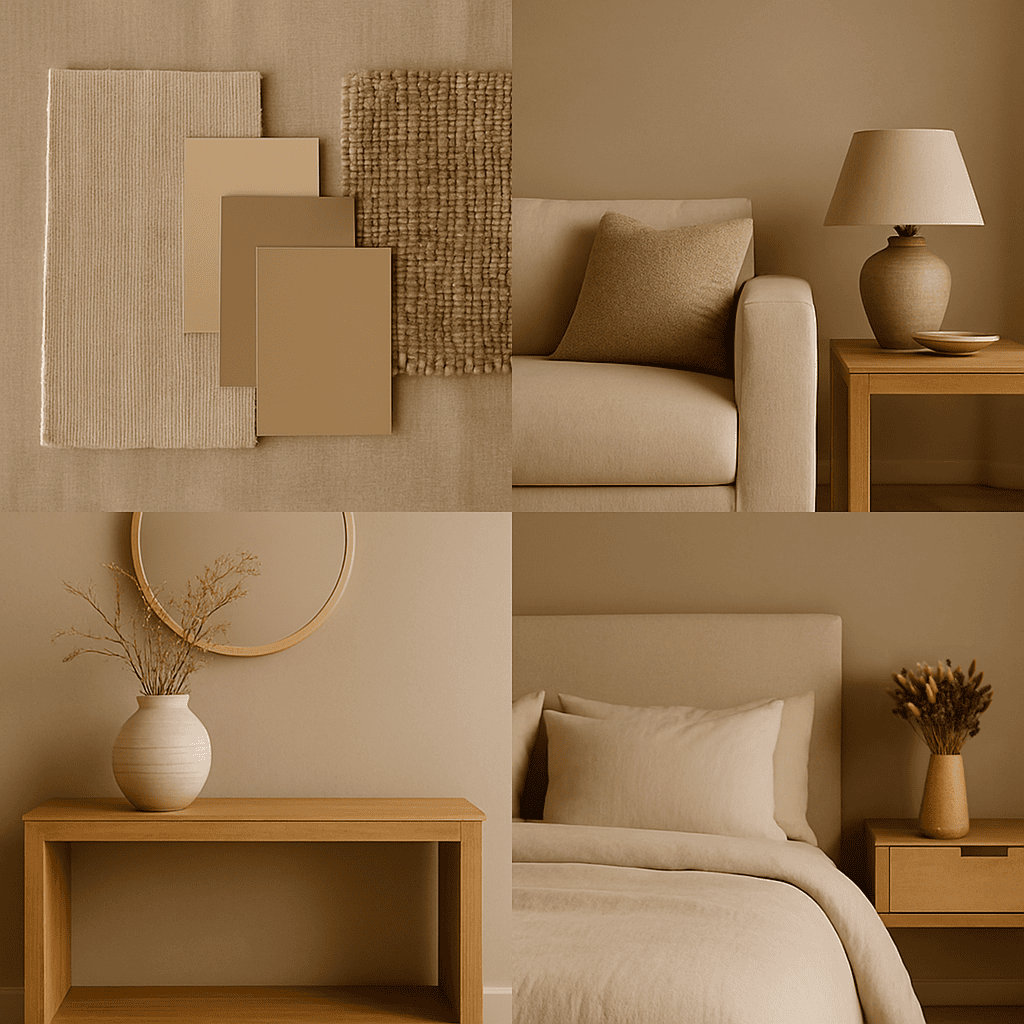moodboard couleur beige