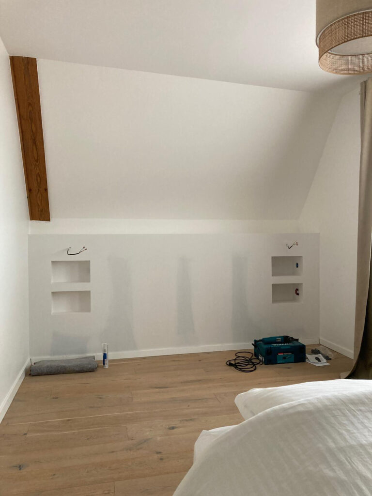 Niche tête de lit en placo