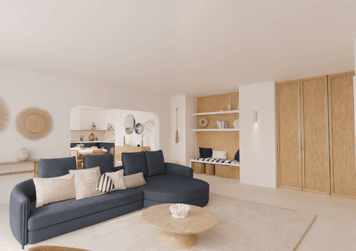 Aménagement d’un appartement en VEFA esprit bord de mer