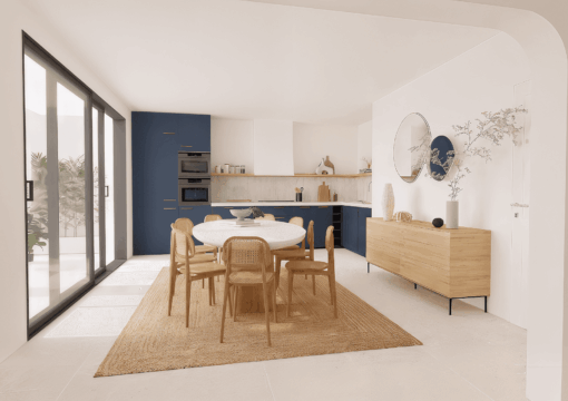 Aménagement d’un appartement en VEFA esprit bord de mer