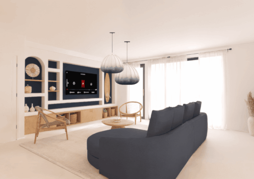 Aménagement d’un appartement en VEFA esprit bord de mer