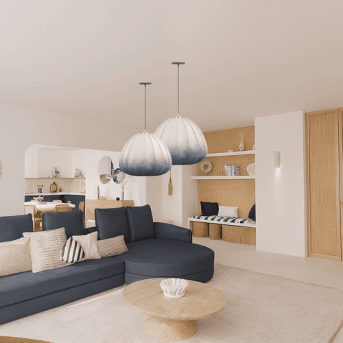 Aménagement d’un appartement en VEFA esprit bord de mer