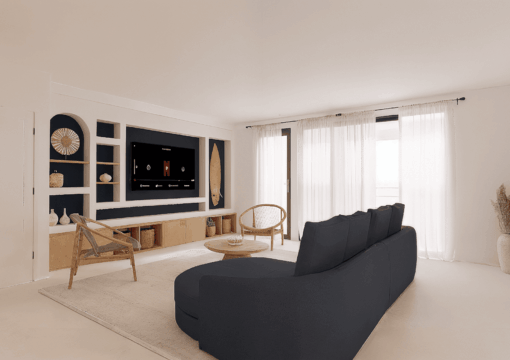 Aménagement d’un appartement en VEFA esprit bord de mer