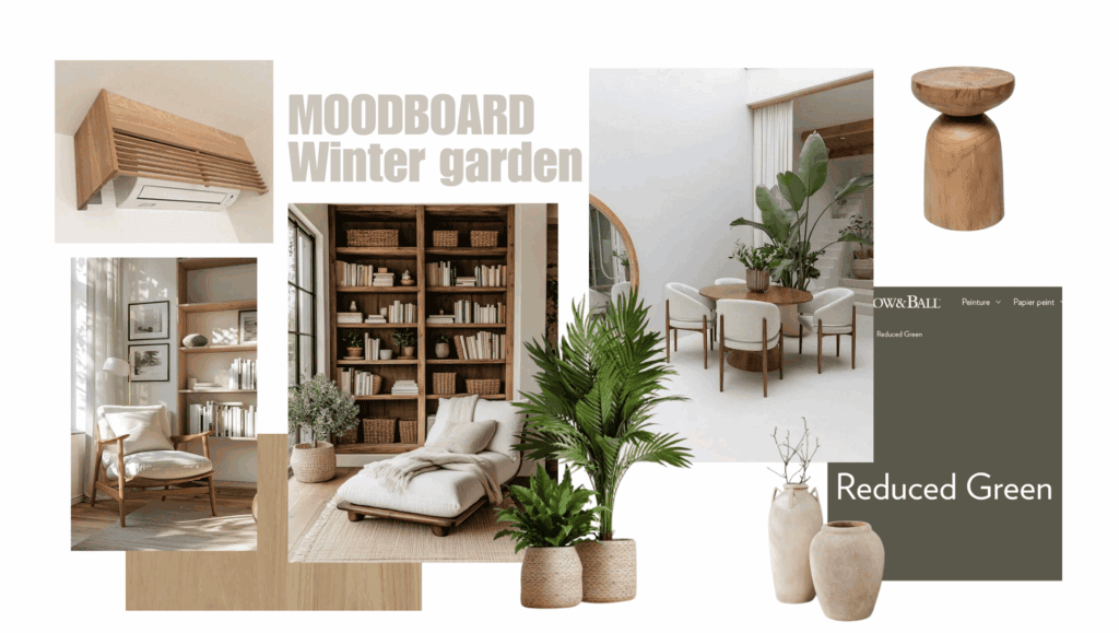 moodboard jardin d'hiver design