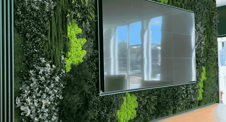 Mur végétal : un atout pour le design de vos bureaux