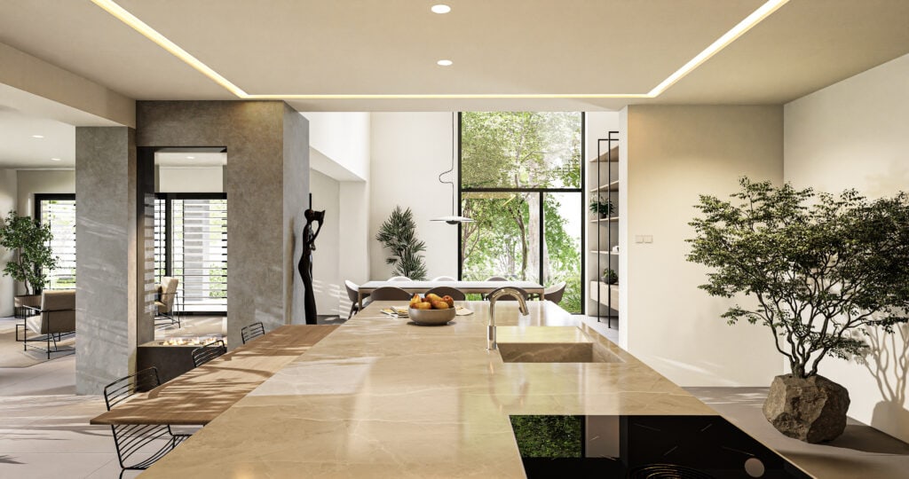 3D de cette magnifique extension vitrée imaginée par Nathan à Mulhouse.