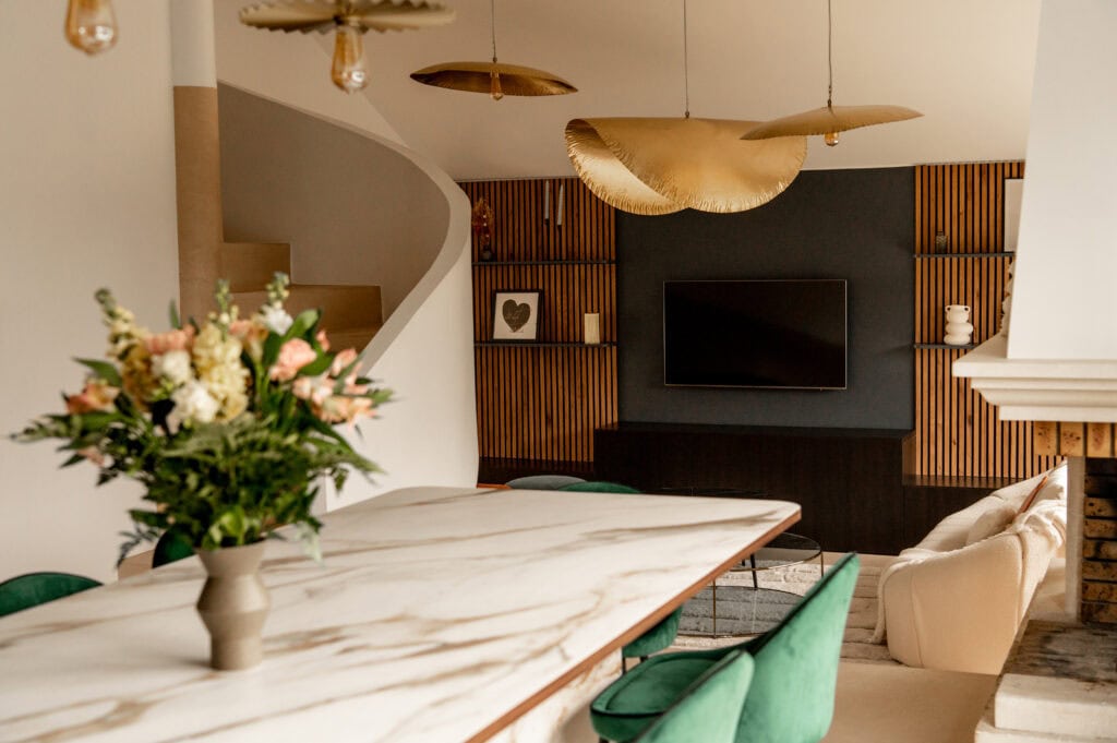 salon décoré par un architecte d'intérieur à Paris