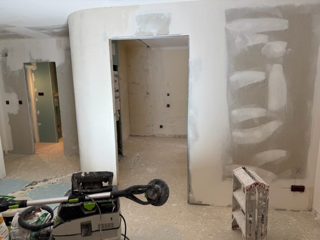 Cloison design en placo travaux