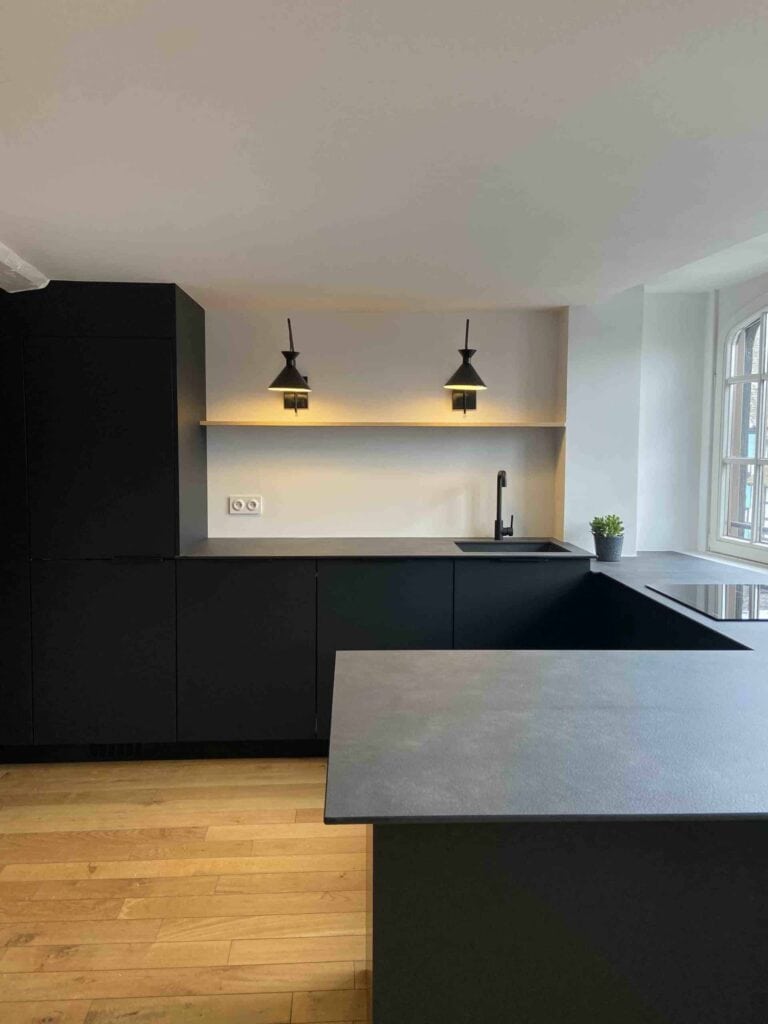 hauteur prise plan de travail cuisine