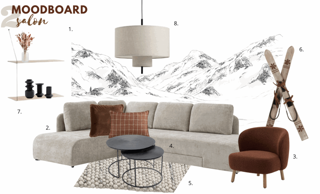 décoration montagne moodboard