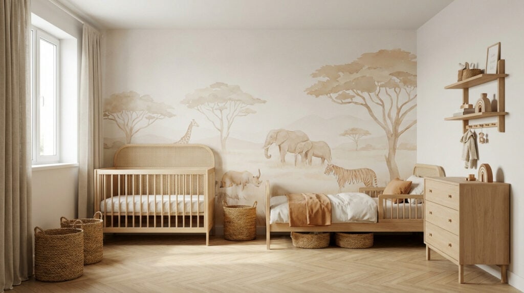 chambre enfant savane