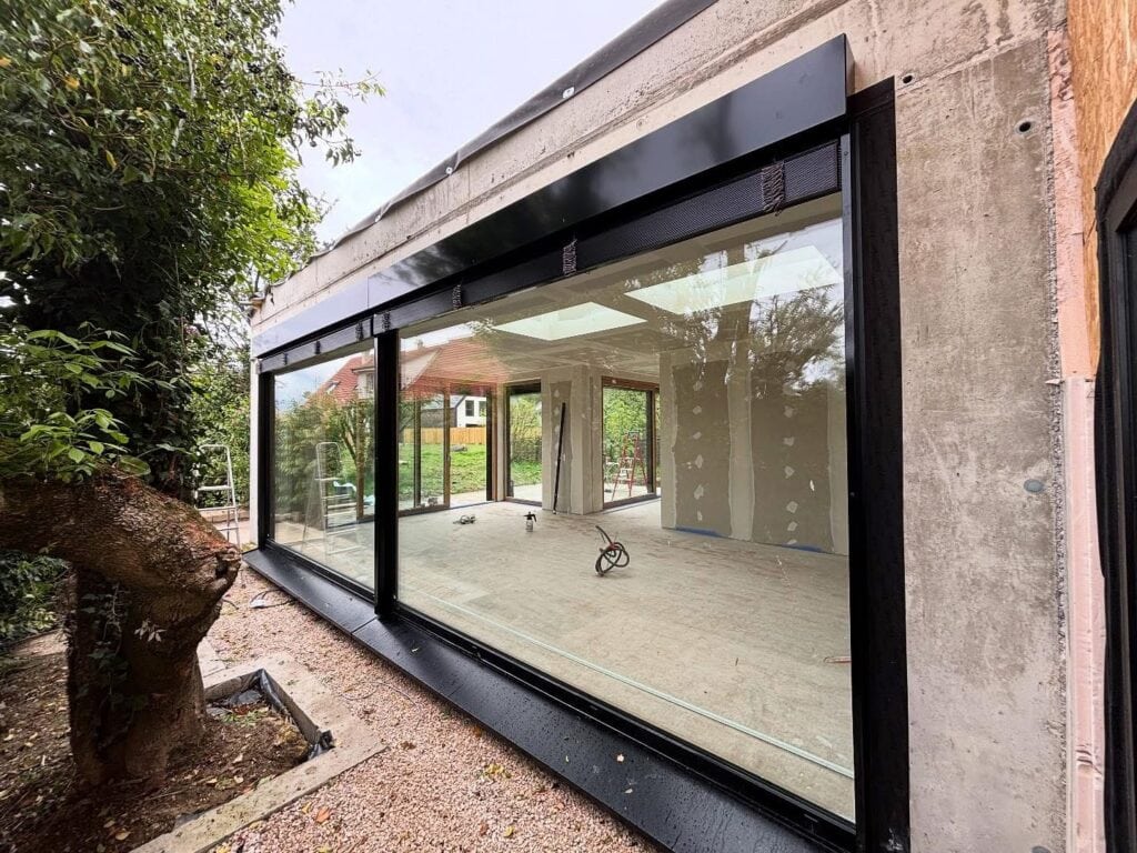 L'ossature : le squelette de votre extension vitrée