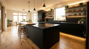 Cuisine noire : les conseils de nos décorateurs d'intérieur