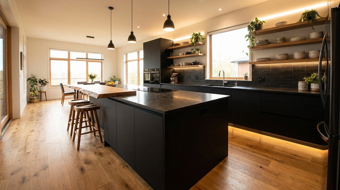 Cuisine noire : les conseils de nos décorateurs d’intérieur