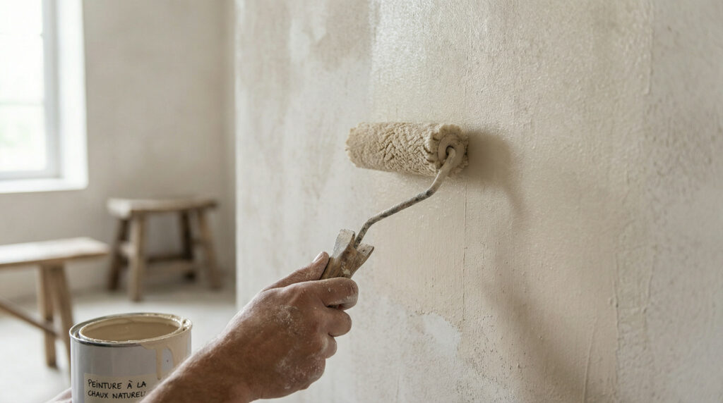 La peinture à la chaux fait son retour en force mais son coût de pose est plus élevé.