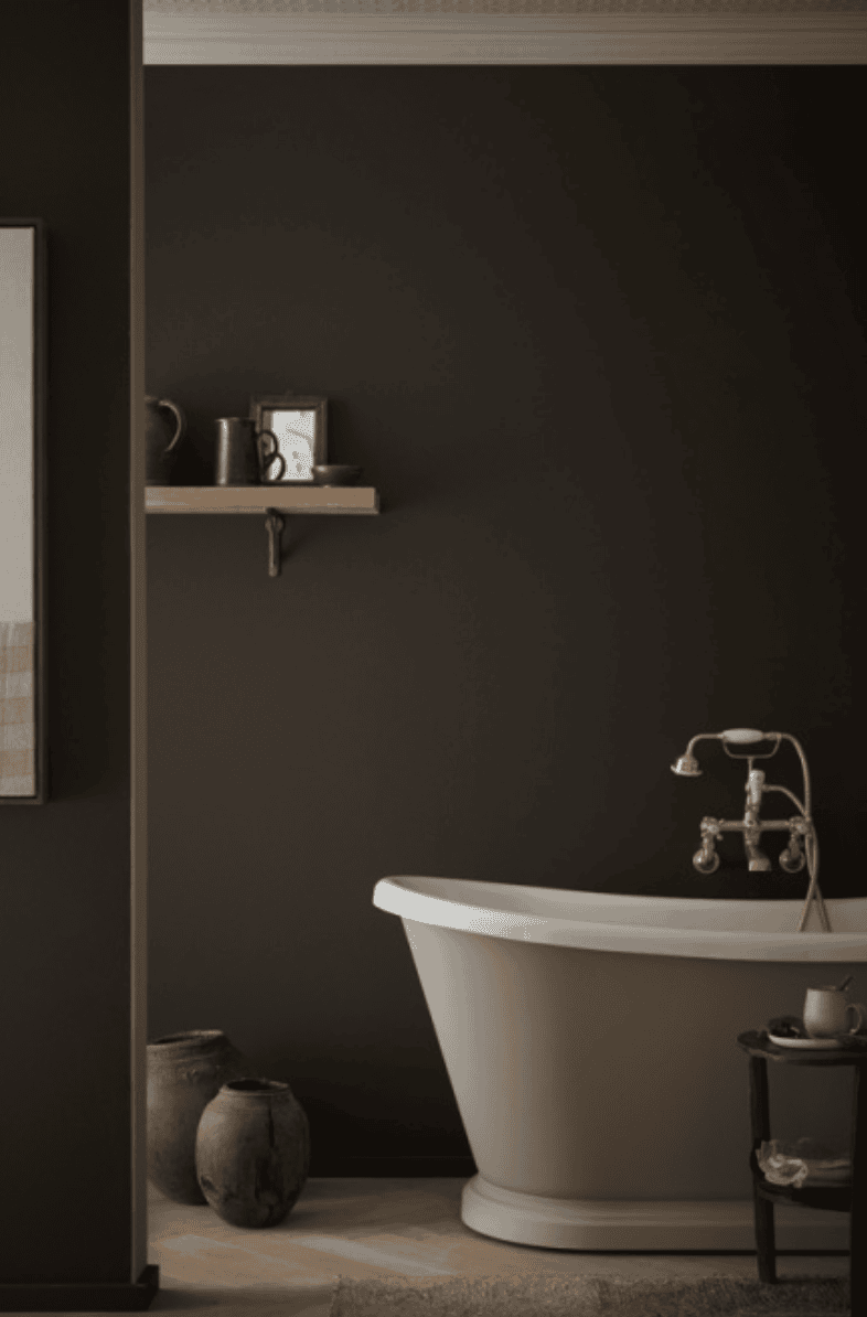 peinture chocolat salle de bain