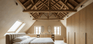 Supprimer une poutre de charpente ou la mettre en valeur ?