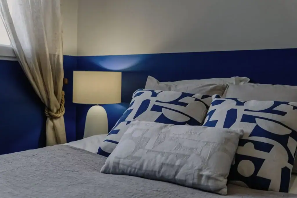 Notre réalisation d'une chmabre bleu à Nice