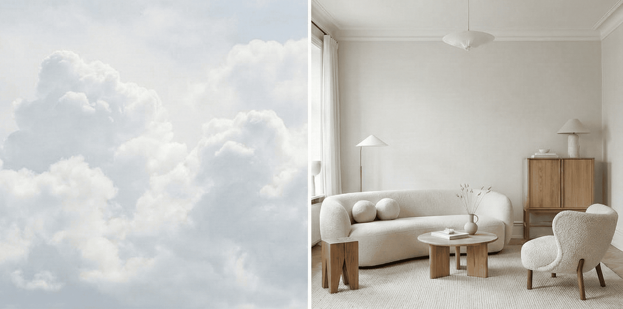 Couleur de peinture Cloud Dancer : le blanc nuageux, lumineux et ultra raffiné