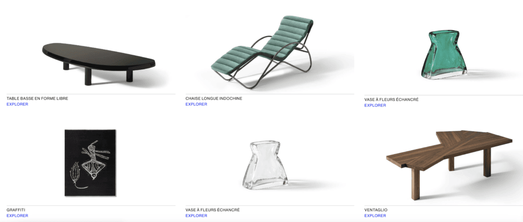 ééditions des meubles perriand par Cassina