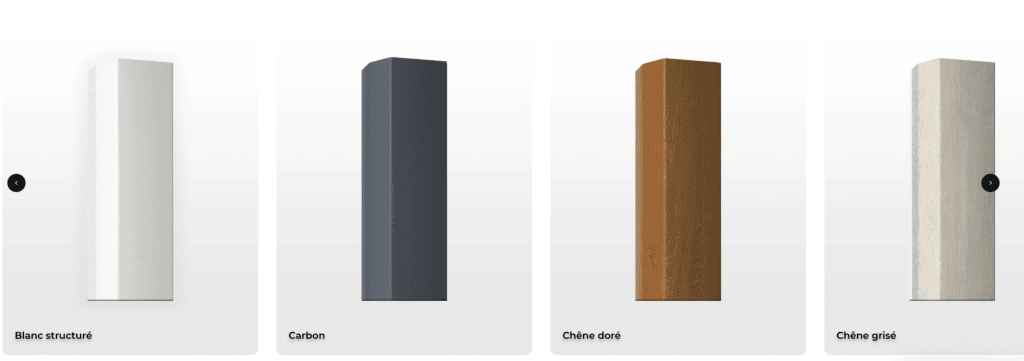 Exemple de couleur de porte en PVC de chez Pierret fermetures.