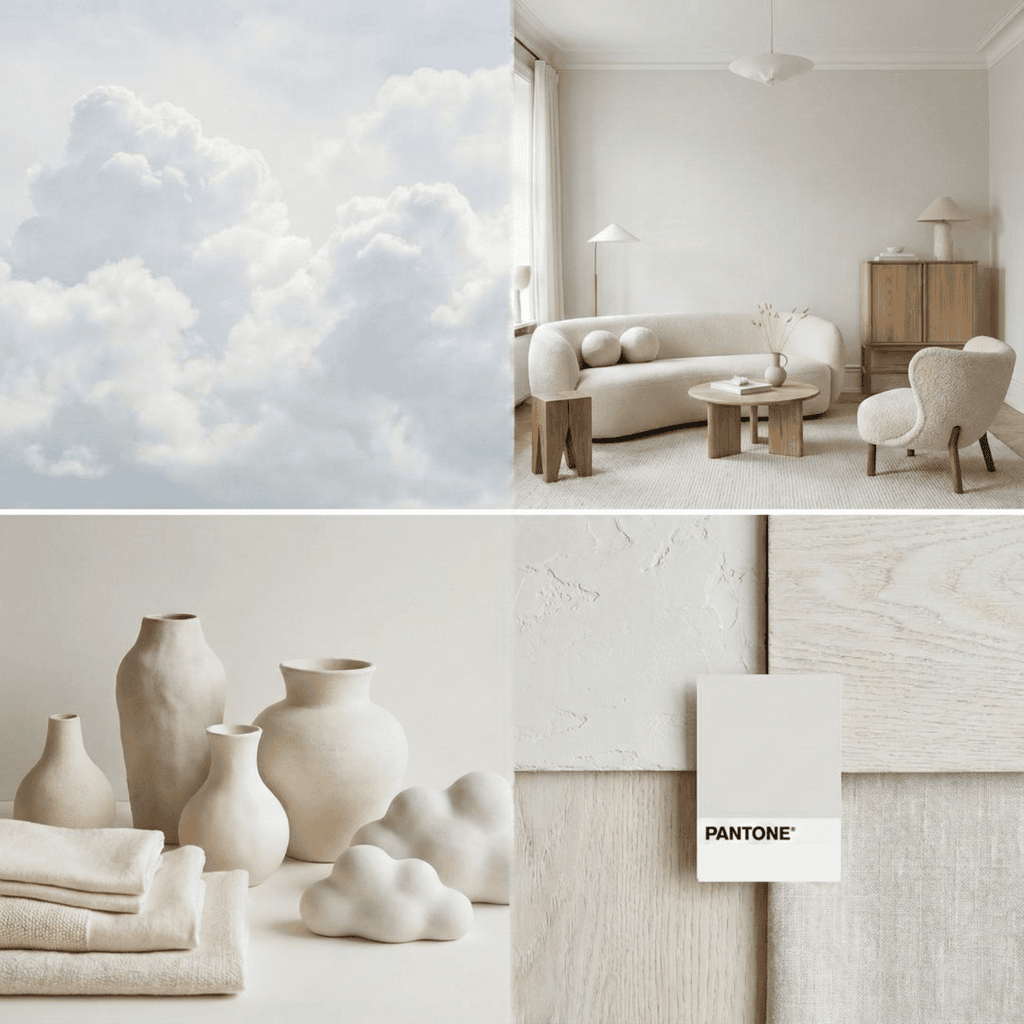 Connaissez vous la nouvelle couleur Pantone de l'année ? Le Cloud Dancer s'adapte parfaitemet aux appartement haussmannien.