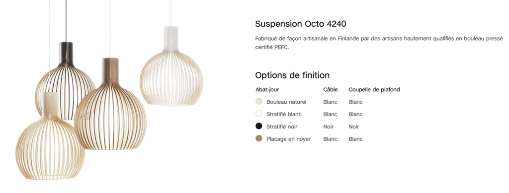 Les différentes déclinaisons de la suspension octo pour tous les styles