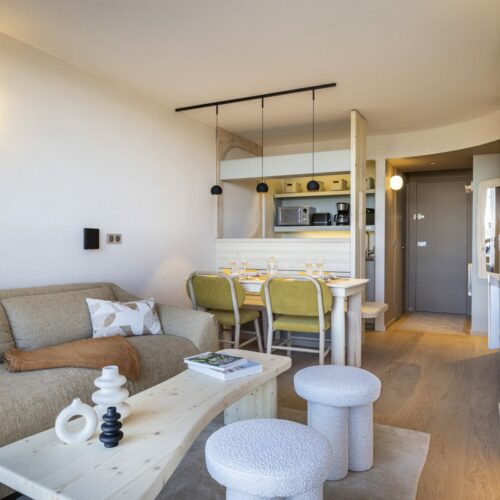 Rénovation d’un appartement aux Arcs 1800 – style Charlotte Perriand