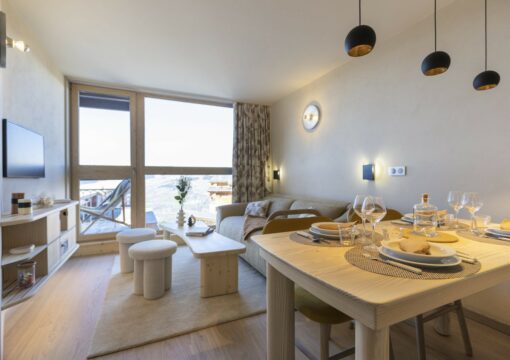 Rénovation d’un appartement aux Arcs 1800 – style Charlotte Perriand