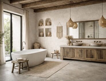Le béton ciré et le style contemporain dans la salle de bain : une alliance architecturale