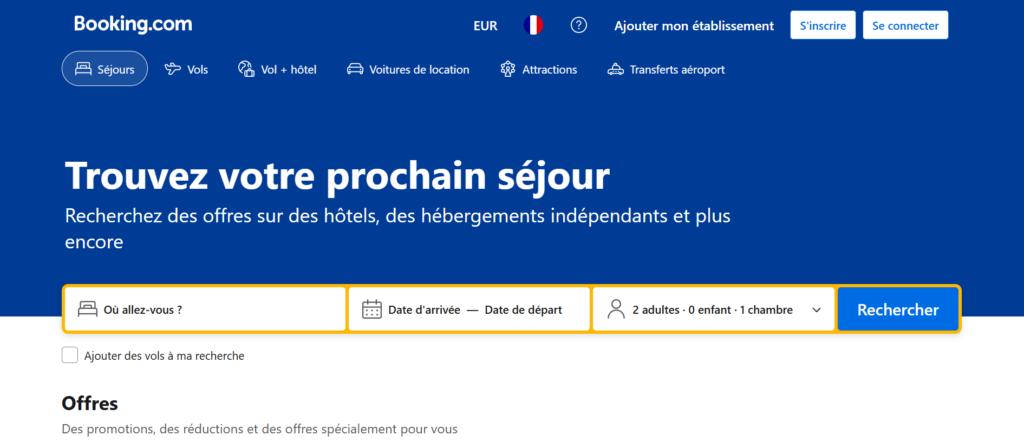 Booking.com est la puissance mondiale sans le filet de sécurité
