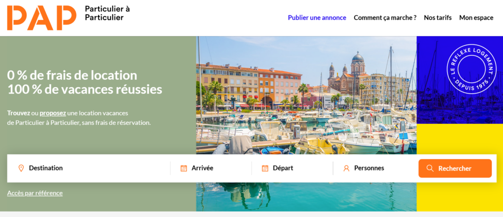 Papvacances est la voie du zéro commission pour les particuliers